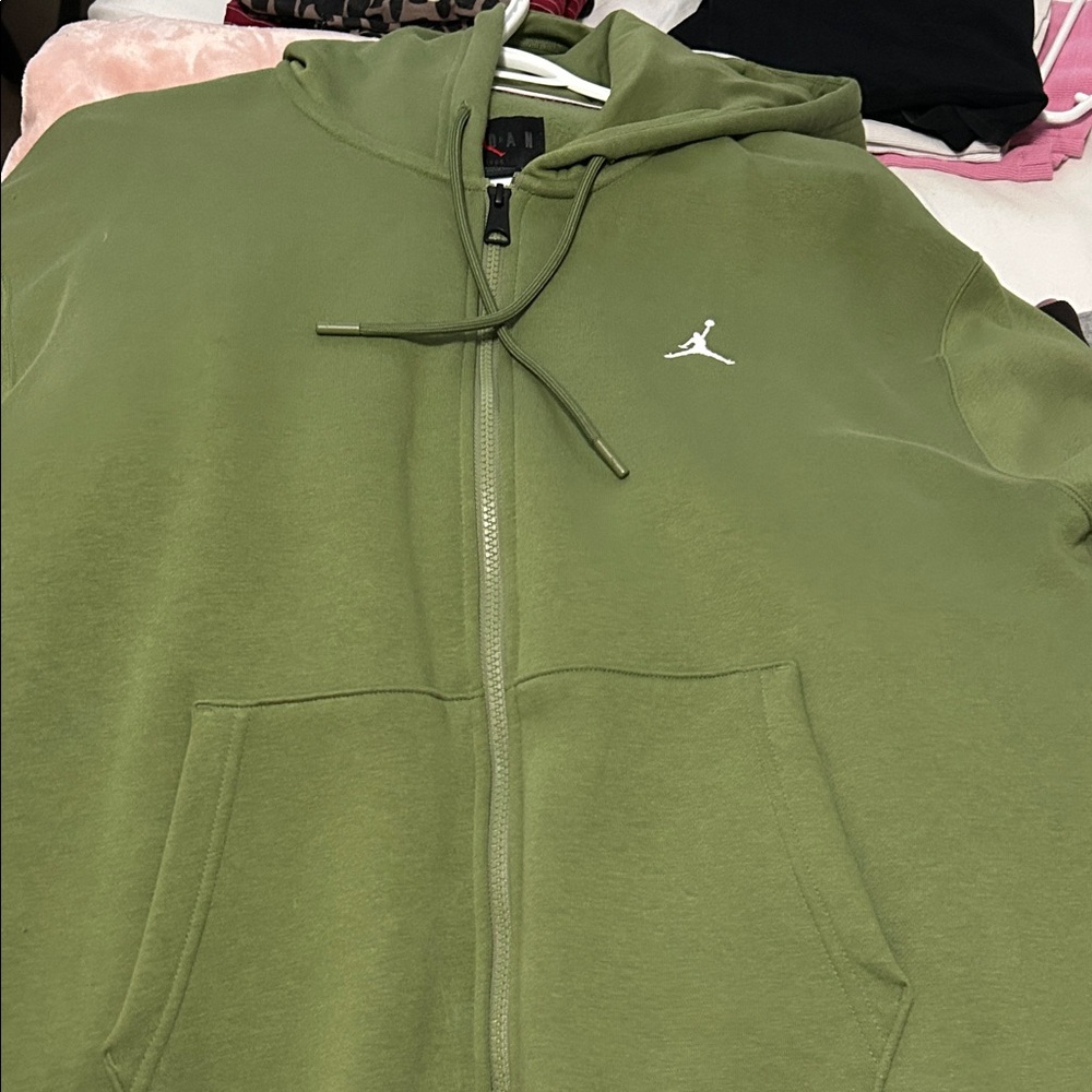 Jordan Olive Green Hoodie Jacket